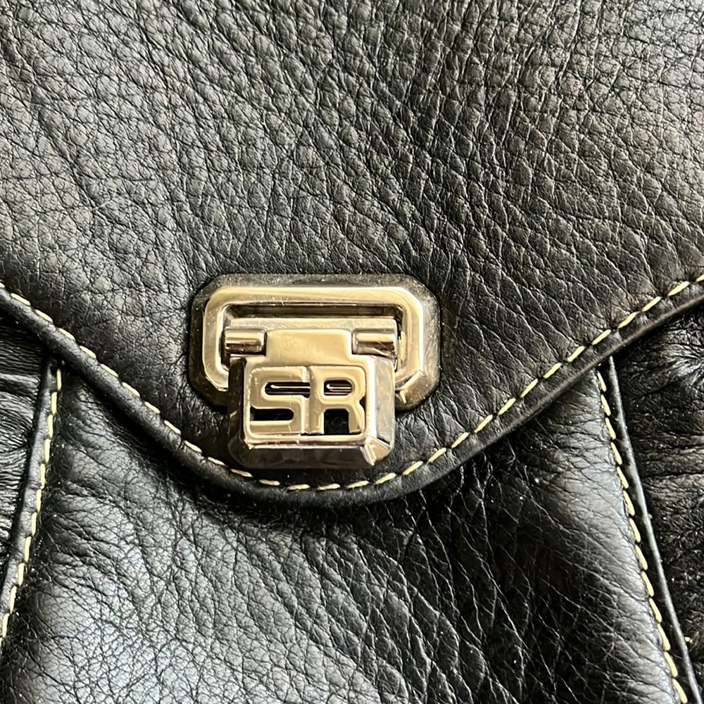 Sonia Rykiel black leather handbag - Picture 3 of 6